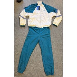 Vintage 90s Reebok Tennis Track Suit Colorblock Pants Jacket Medium New NWT NOS
